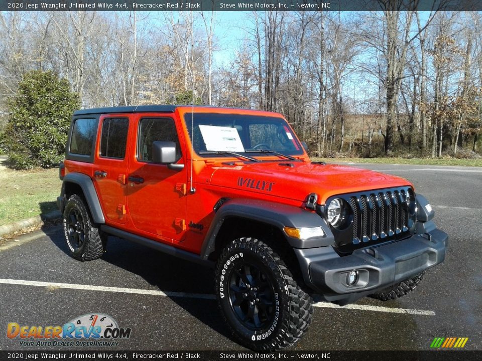 2020 Jeep Wrangler Unlimited Willys 4x4 Firecracker Red / Black Photo #4
