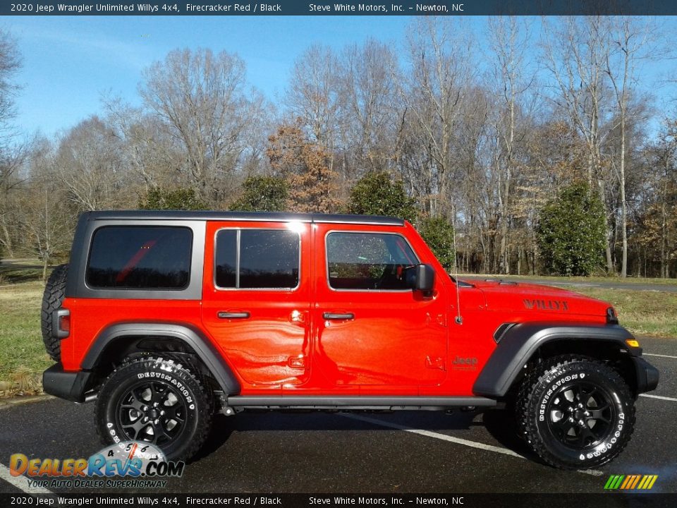 2020 Jeep Wrangler Unlimited Willys 4x4 Firecracker Red / Black Photo #5