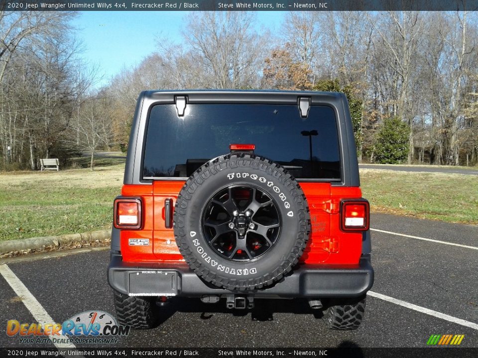 2020 Jeep Wrangler Unlimited Willys 4x4 Firecracker Red / Black Photo #7