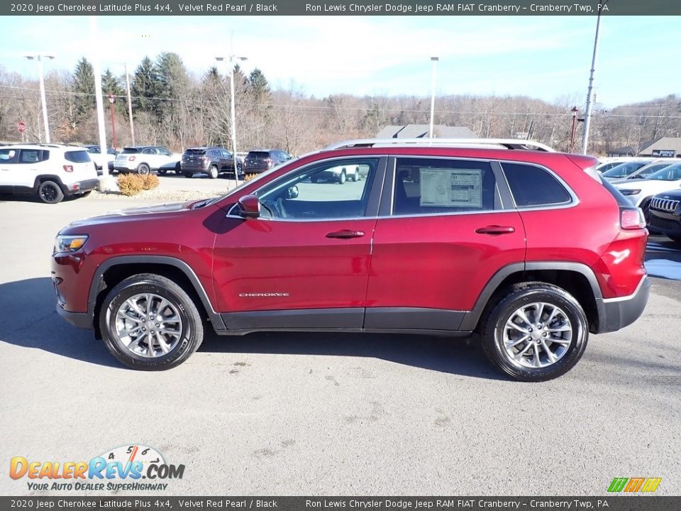2020 Jeep Cherokee Latitude Plus 4x4 Velvet Red Pearl / Black Photo #2