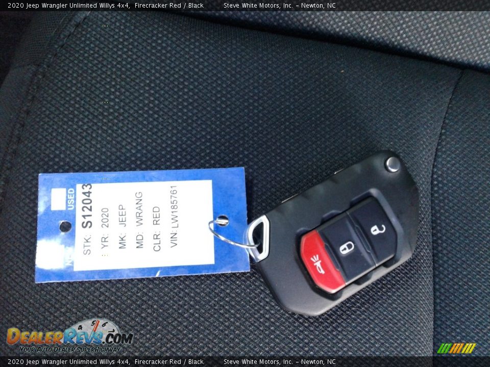 2020 Jeep Wrangler Unlimited Willys 4x4 Firecracker Red / Black Photo #29