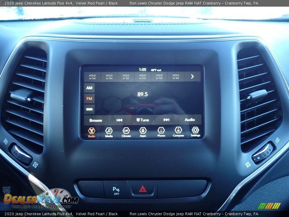 2020 Jeep Cherokee Latitude Plus 4x4 Velvet Red Pearl / Black Photo #16