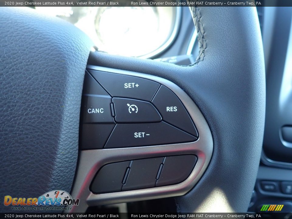 2020 Jeep Cherokee Latitude Plus 4x4 Velvet Red Pearl / Black Photo #18