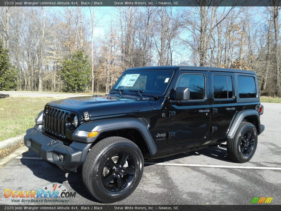 2020 Jeep Wrangler Unlimited Altitude 4x4 Black / Black Photo #2