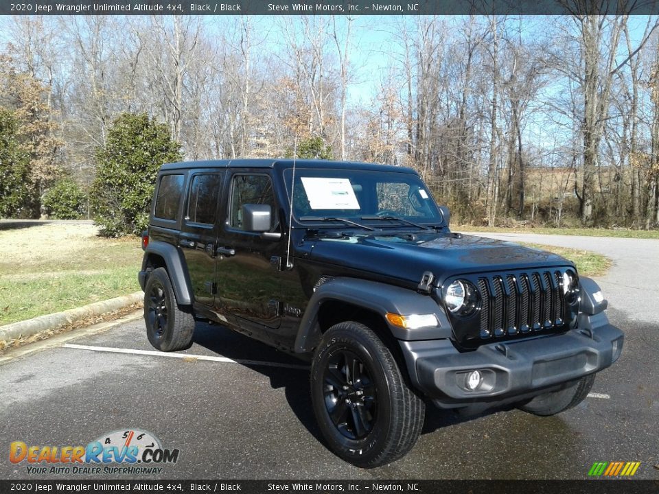 2020 Jeep Wrangler Unlimited Altitude 4x4 Black / Black Photo #4