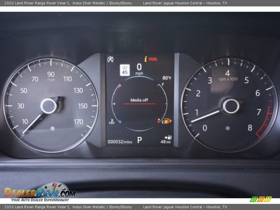 2020 Land Rover Range Rover Velar S Indus Silver Metallic / Ebony/Ebony Photo #13