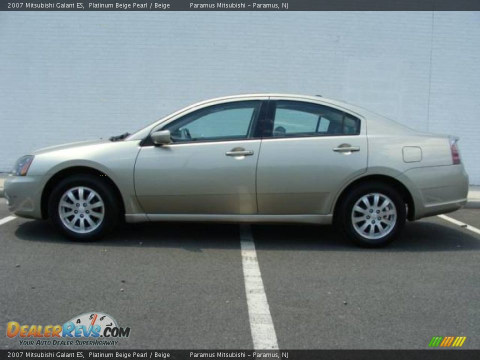 2007 Mitsubishi Galant ES Platinum Beige Pearl / Beige Photo #3