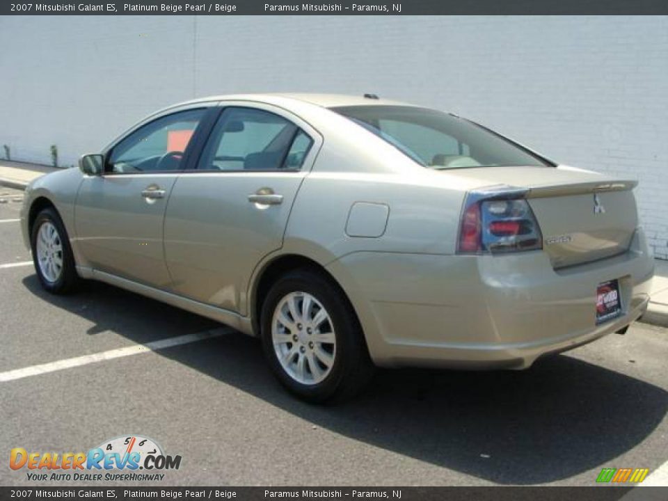 2007 Mitsubishi Galant ES Platinum Beige Pearl / Beige Photo #4