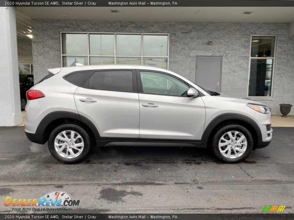 Stellar Silver 2020 Hyundai Tucson SE AWD Photo #3