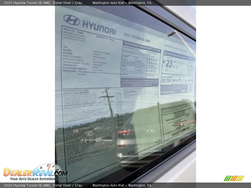 2020 Hyundai Tucson SE AWD Stellar Silver / Gray Photo #16