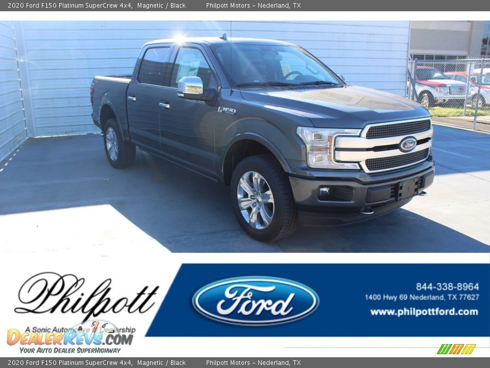 2020 Ford F150 Platinum SuperCrew 4x4 Magnetic / Black Photo #1