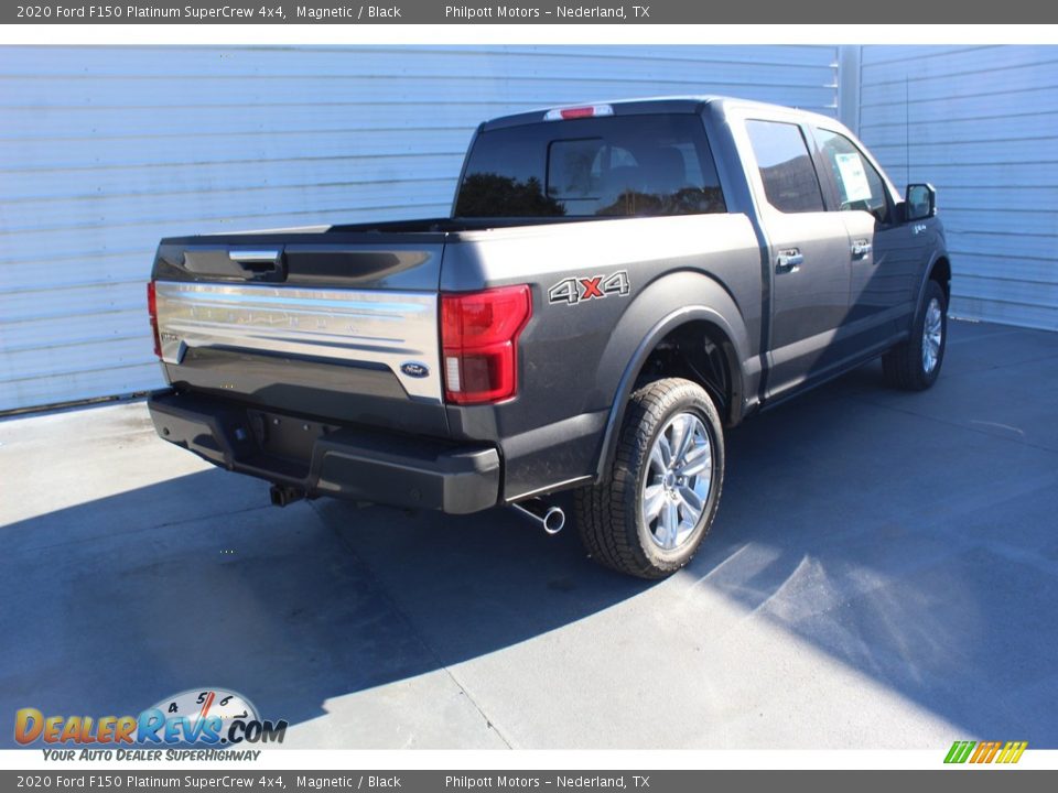 2020 Ford F150 Platinum SuperCrew 4x4 Magnetic / Black Photo #8