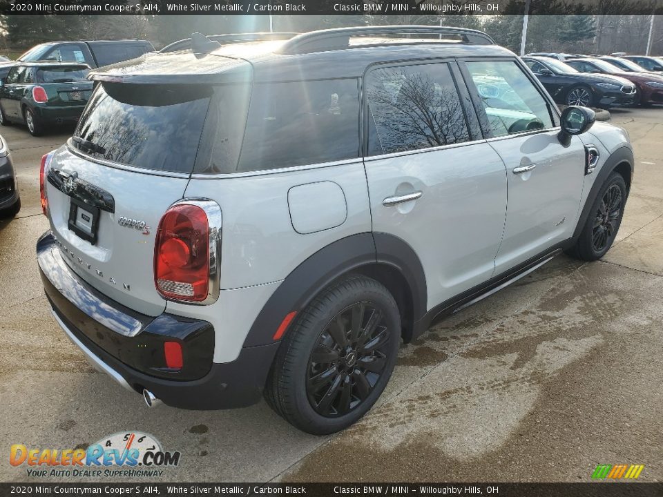 2020 Mini Countryman Cooper S All4 White Silver Metallic / Carbon Black Photo #2