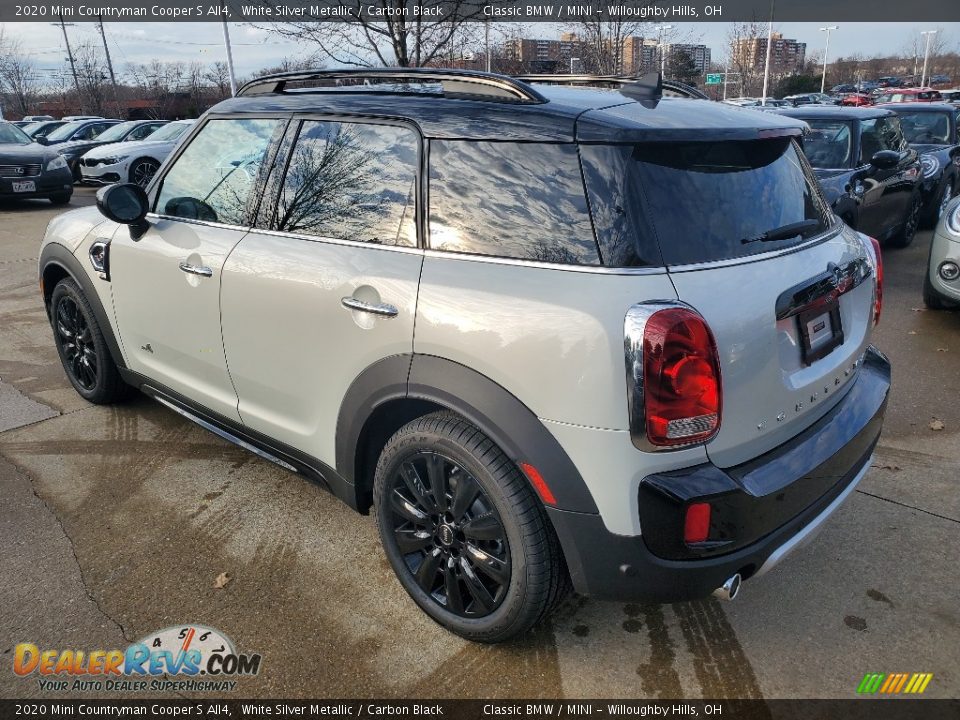 2020 Mini Countryman Cooper S All4 White Silver Metallic / Carbon Black Photo #3
