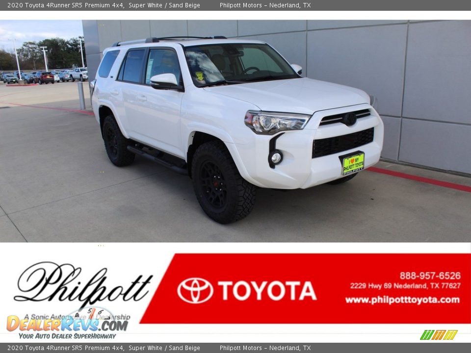 2020 Toyota 4Runner SR5 Premium 4x4 Super White / Sand Beige Photo #1