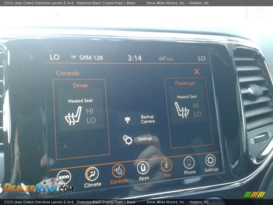 2020 Jeep Grand Cherokee Laredo E 4x4 Diamond Black Crystal Pearl / Black Photo #25