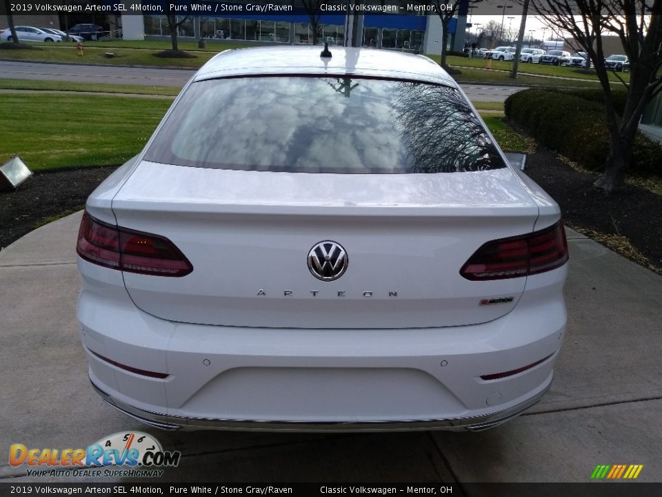 2019 Volkswagen Arteon SEL 4Motion Pure White / Stone Gray/Raven Photo #5