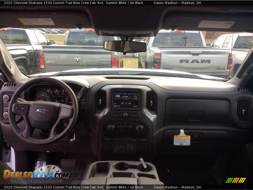 2020 Chevrolet Silverado 1500 Custom Trail Boss Crew Cab 4x4 Summit White / Jet Black Photo #13