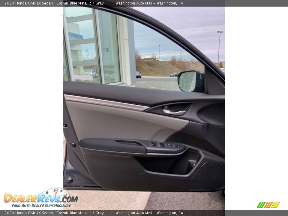 2020 Honda Civic LX Sedan Cosmic Blue Metallic / Gray Photo #10