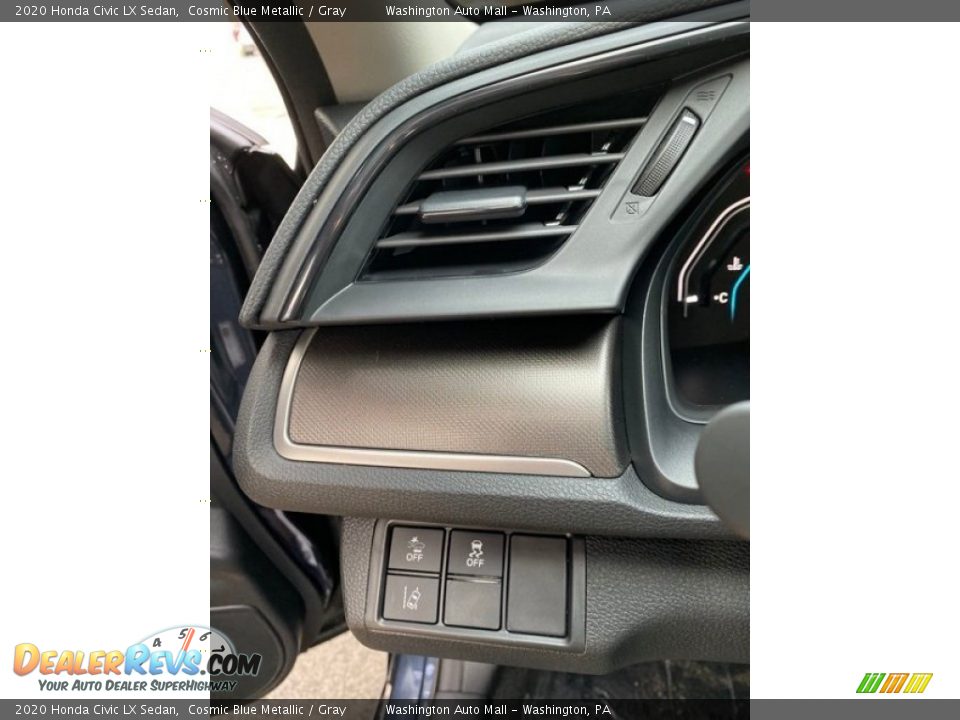 2020 Honda Civic LX Sedan Cosmic Blue Metallic / Gray Photo #12