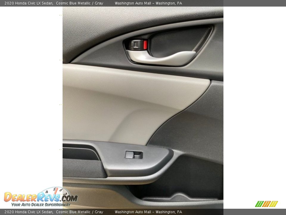 2020 Honda Civic LX Sedan Cosmic Blue Metallic / Gray Photo #17