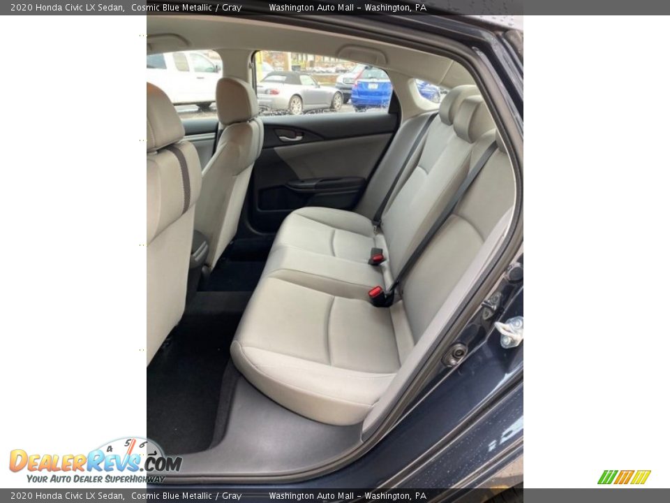 2020 Honda Civic LX Sedan Cosmic Blue Metallic / Gray Photo #19