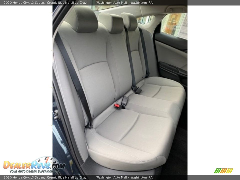 2020 Honda Civic LX Sedan Cosmic Blue Metallic / Gray Photo #23