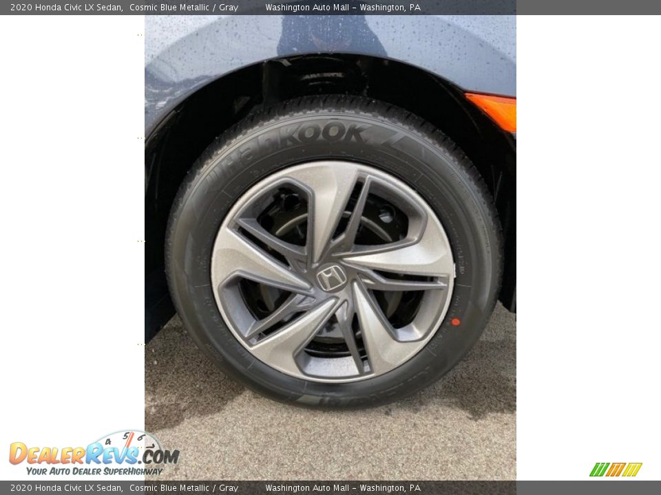 2020 Honda Civic LX Sedan Cosmic Blue Metallic / Gray Photo #28