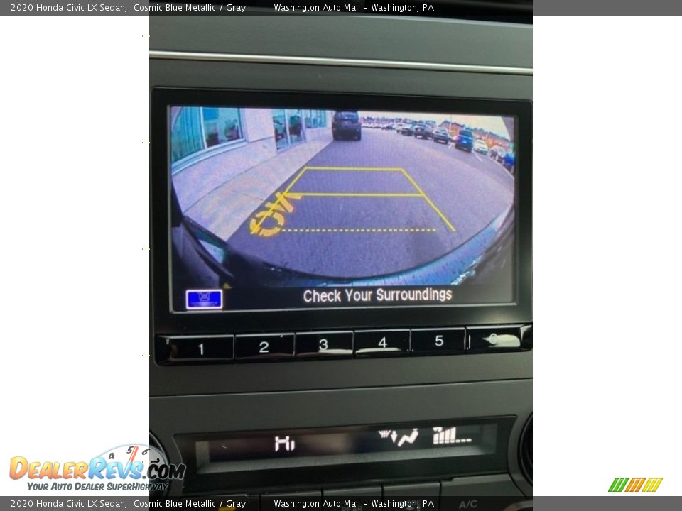 2020 Honda Civic LX Sedan Cosmic Blue Metallic / Gray Photo #31