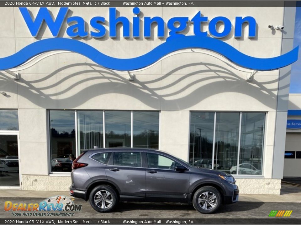 2020 Honda CR-V LX AWD Modern Steel Metallic / Black Photo #1