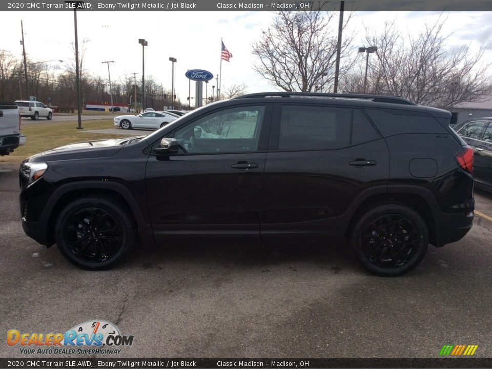 2020 GMC Terrain SLE AWD Ebony Twilight Metallic / Jet Black Photo #6
