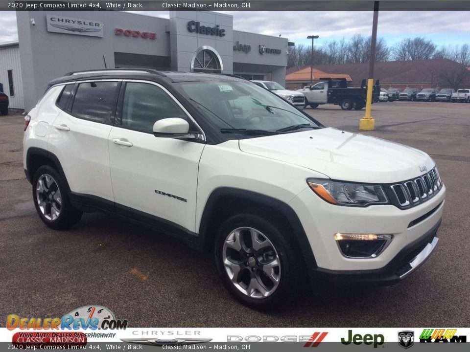 2020 Jeep Compass Limted 4x4 White / Black Photo #1
