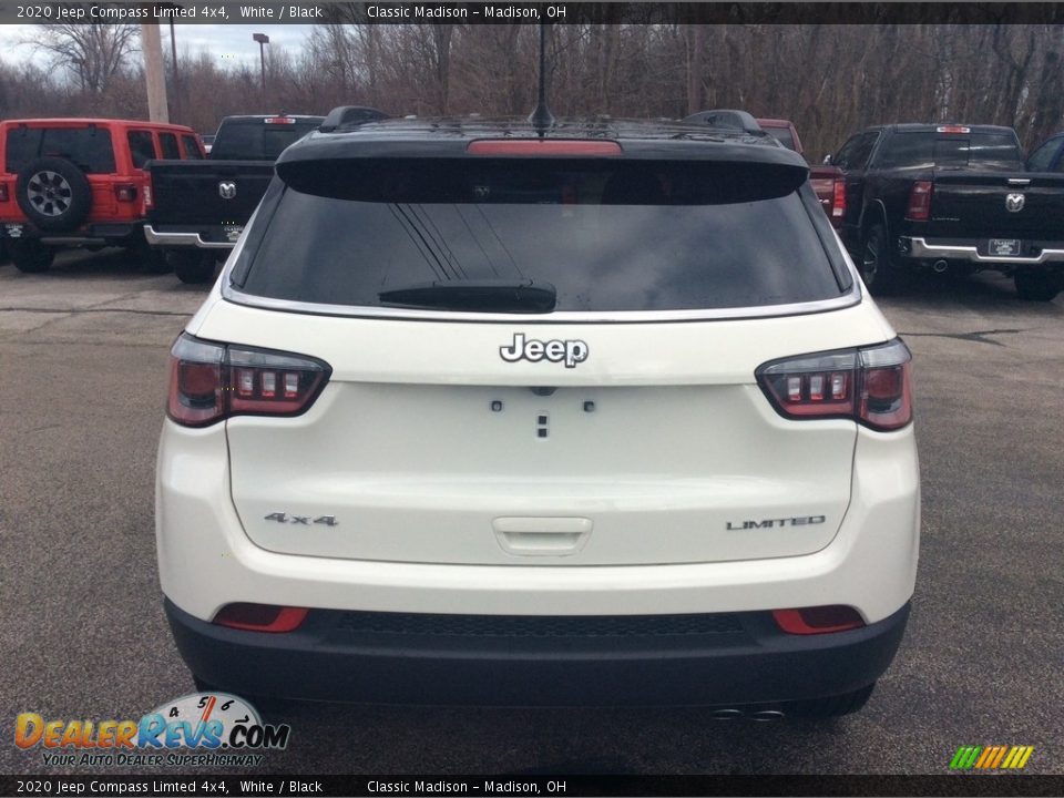 2020 Jeep Compass Limted 4x4 White / Black Photo #8