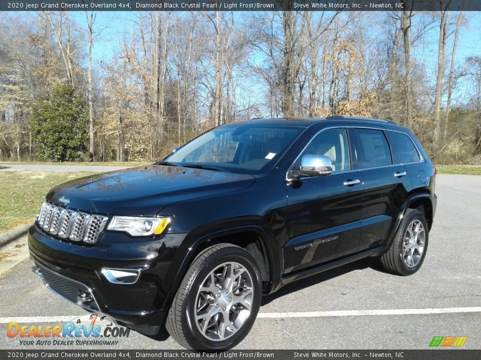 2020 Jeep Grand Cherokee Overland 4x4 Diamond Black Crystal Pearl / Light Frost/Brown Photo #2