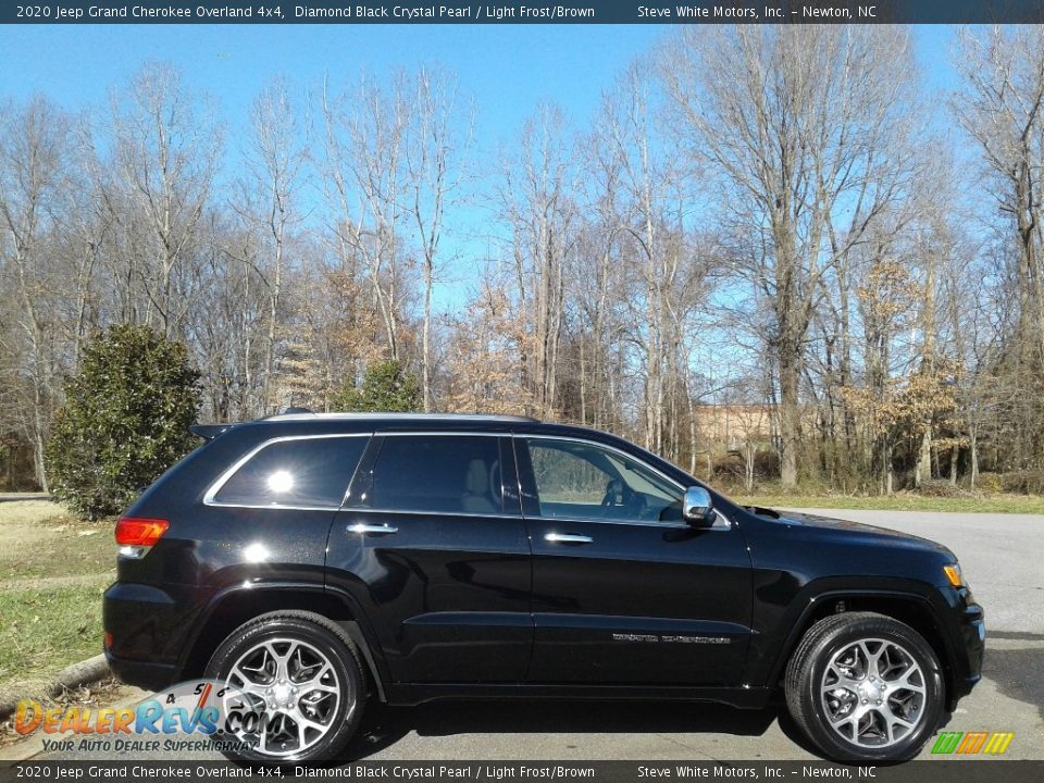 2020 Jeep Grand Cherokee Overland 4x4 Diamond Black Crystal Pearl / Light Frost/Brown Photo #5