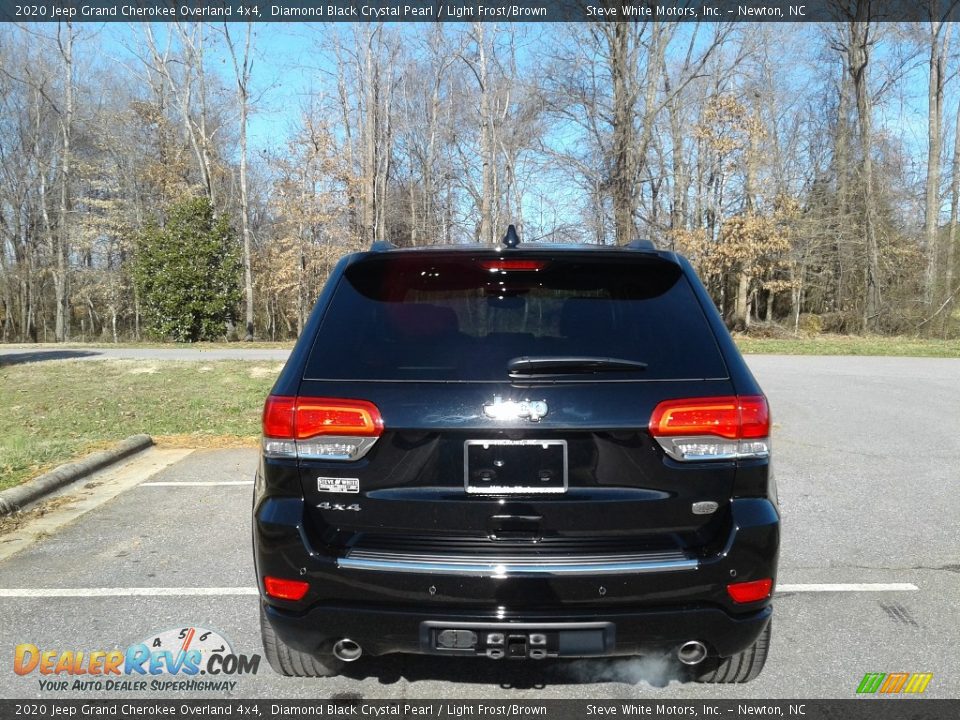 2020 Jeep Grand Cherokee Overland 4x4 Diamond Black Crystal Pearl / Light Frost/Brown Photo #7