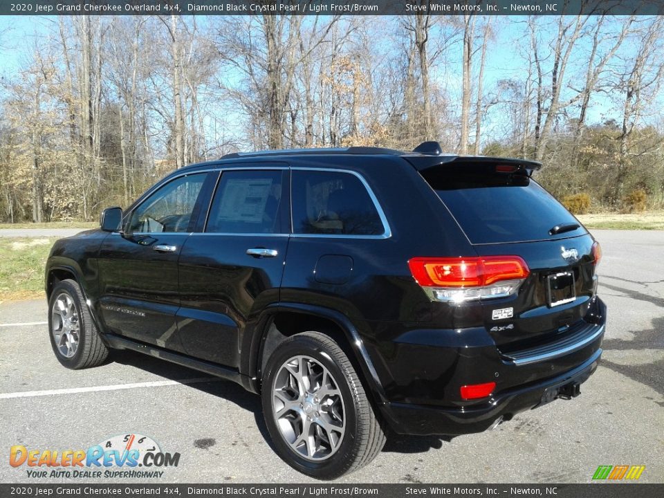 2020 Jeep Grand Cherokee Overland 4x4 Diamond Black Crystal Pearl / Light Frost/Brown Photo #8