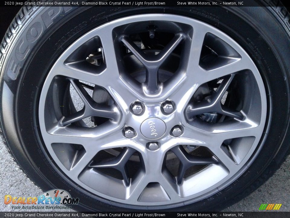 2020 Jeep Grand Cherokee Overland 4x4 Diamond Black Crystal Pearl / Light Frost/Brown Photo #9
