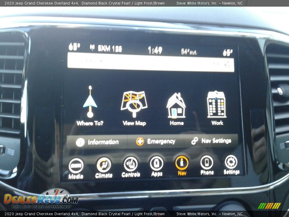 2020 Jeep Grand Cherokee Overland 4x4 Diamond Black Crystal Pearl / Light Frost/Brown Photo #27