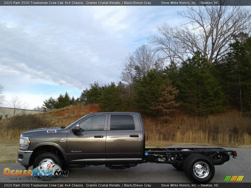 Granite Crystal Metallic 2020 Ram 3500 Tradesman Crew Cab 4x4 Chassis Photo #1