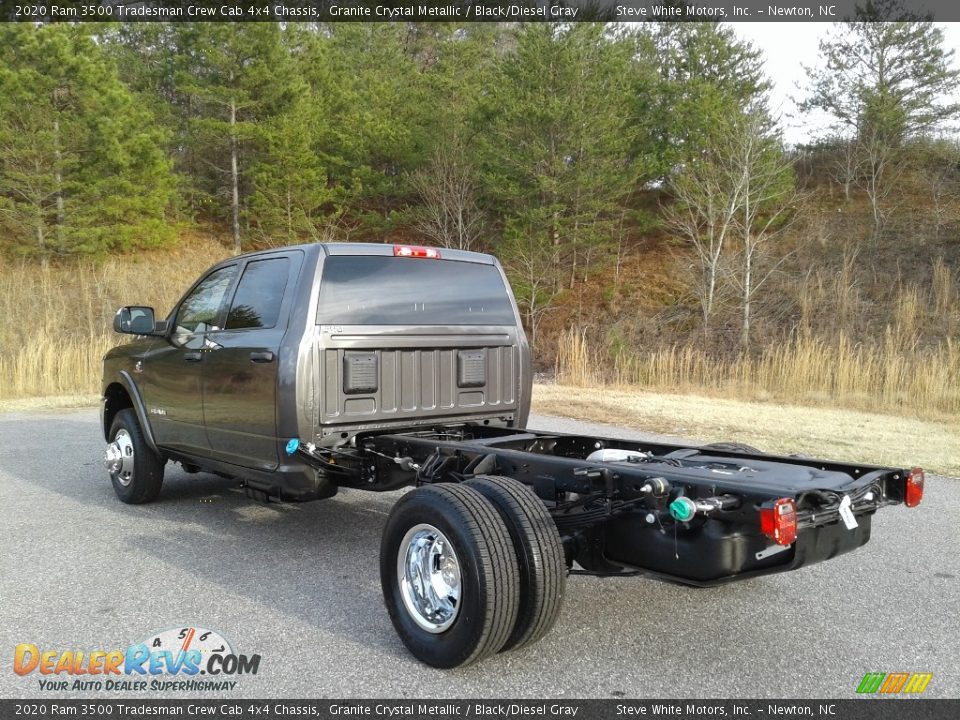 2020 Ram 3500 Tradesman Crew Cab 4x4 Chassis Granite Crystal Metallic / Black/Diesel Gray Photo #6