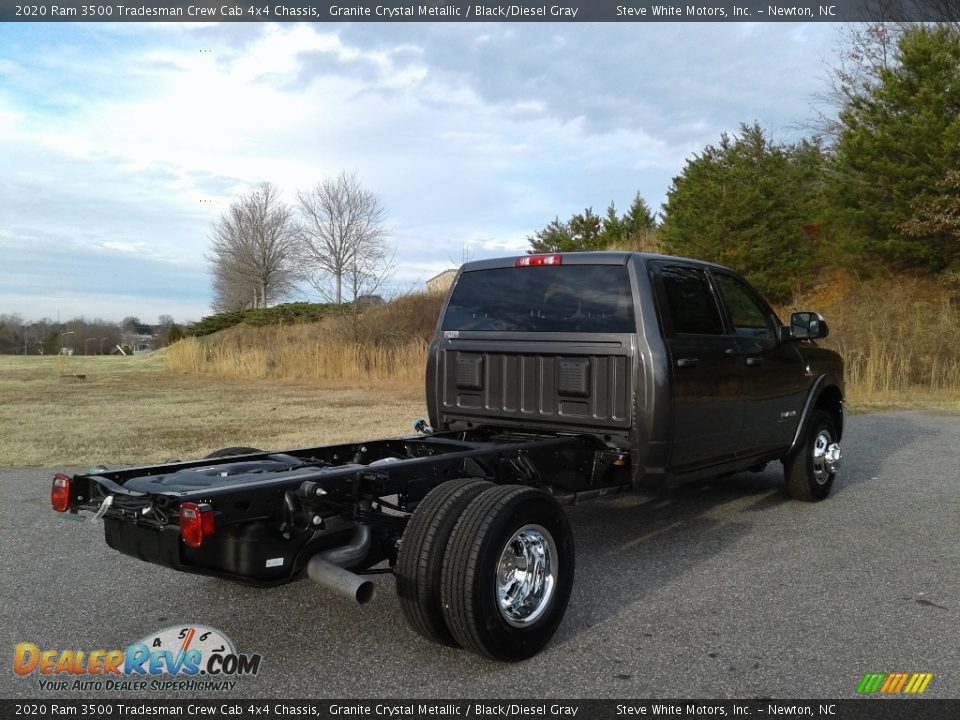 2020 Ram 3500 Tradesman Crew Cab 4x4 Chassis Granite Crystal Metallic / Black/Diesel Gray Photo #8
