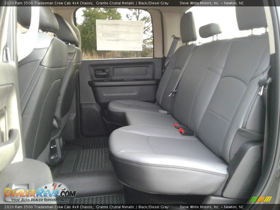 Rear Seat of 2020 Ram 3500 Tradesman Crew Cab 4x4 Chassis Photo #13