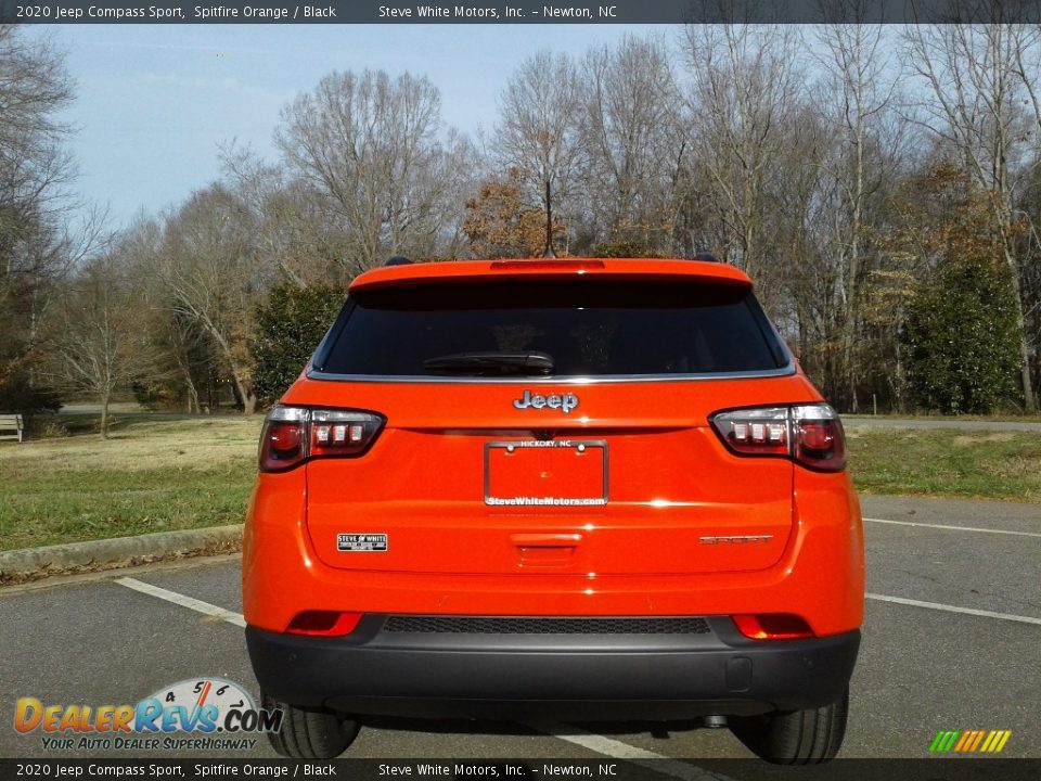 2020 Jeep Compass Sport Spitfire Orange / Black Photo #7