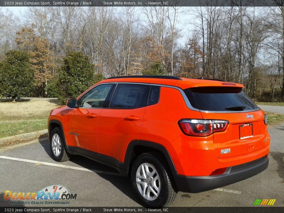2020 Jeep Compass Sport Spitfire Orange / Black Photo #8