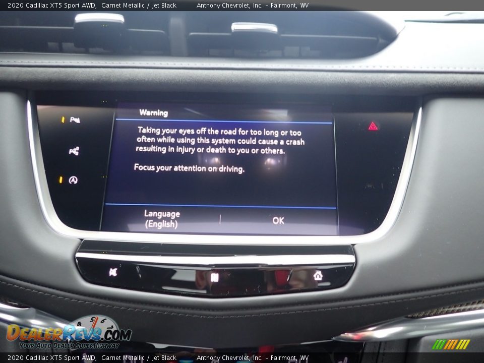 2020 Cadillac XT5 Sport AWD Garnet Metallic / Jet Black Photo #15