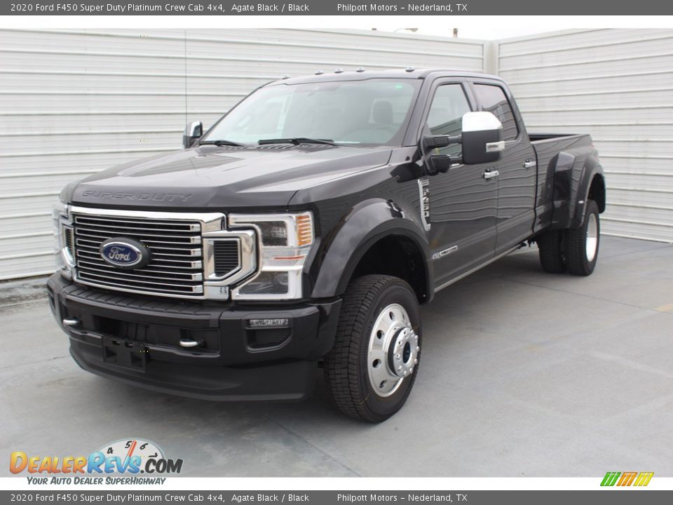2020 Ford F450 Super Duty Platinum Crew Cab 4x4 Agate Black / Black Photo #4