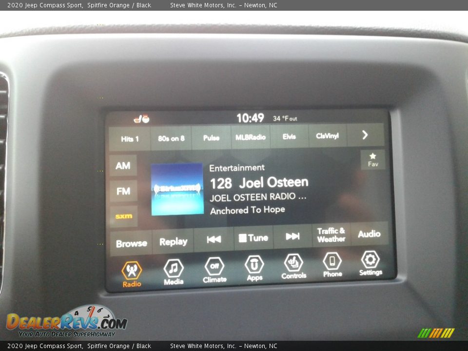 2020 Jeep Compass Sport Spitfire Orange / Black Photo #22