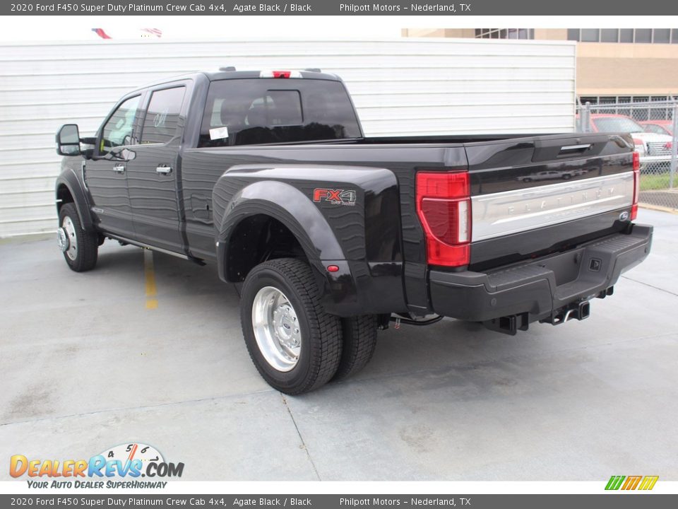2020 Ford F450 Super Duty Platinum Crew Cab 4x4 Agate Black / Black Photo #6