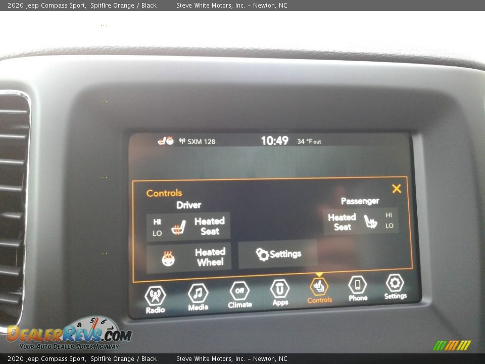 2020 Jeep Compass Sport Spitfire Orange / Black Photo #23